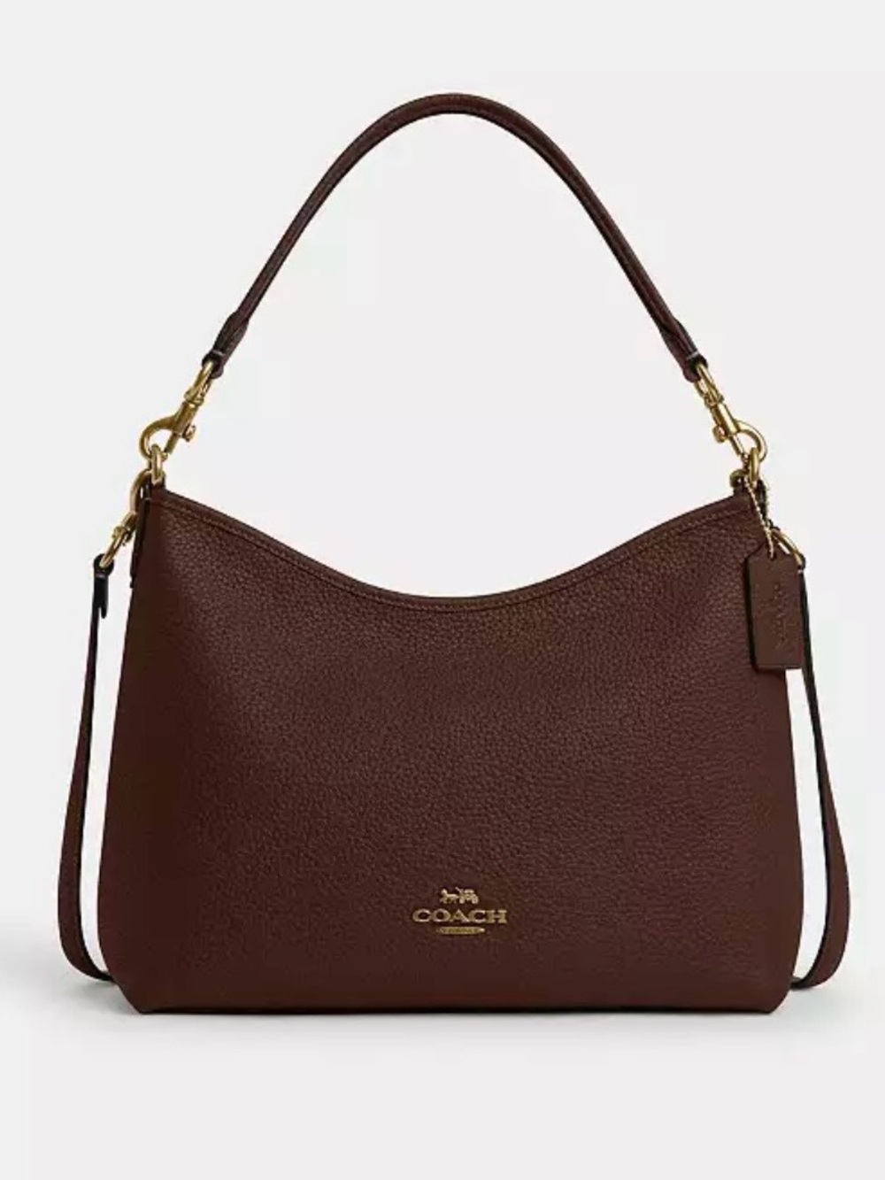 🤎New Coach Laurel Shoulder Bag Maple/Gold (Sold Out Online)